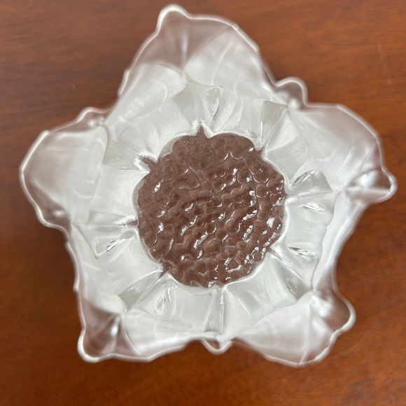 MIKASA Sunflower Frost 6 1/2 inch Votive Candle Holder/Bowl/Candy Dish - Picture 8 of 8
